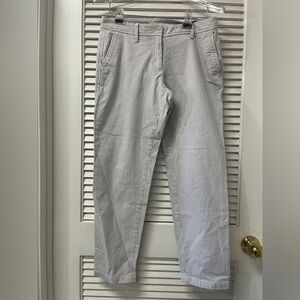 TALBOTS ✨2P✨Striped Gray and White Pants